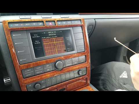 How to Remove Radio / Navigation / Display from VW Phaeton 2005 for Repair.