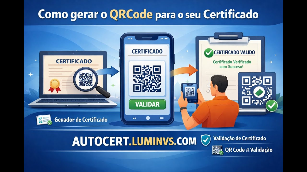 Como gerar o QrCode para o seu Certificado