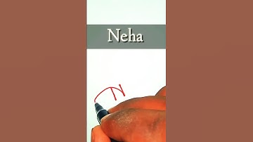 Neha Name Signature Style ✍️ | N Letter Signature Style #signature #calligraphy #viral #shorts #art