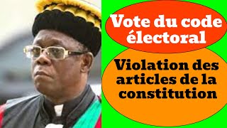 Selon Théodore Holo l'article 81 de la constitution violé par le nouveau code électoral du Bénin