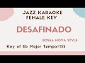 Desafinado - Bossa Nova Jazz KARAOKE (Instrumental backing track) - female key