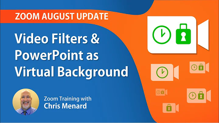 Zoom August Update - Video Filters & PowerPoint as virtual background