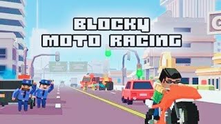 Blocky Moto Racing Game's screenshot 1