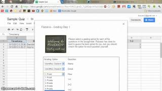 Using Flubaroo for a Self Grading Quiz