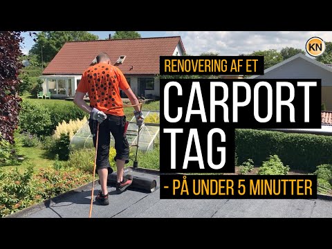 Renovering af carport tag - fra start til slut på under 5 minutter