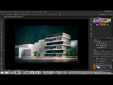 Postproduccion render Photoshop tutorial