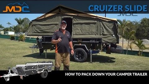 How to: Pack down MDC CRUIZER SLIDE Camper Trailer