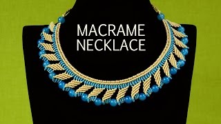 Nefertiti Macramé Necklace Tutorial | Macrame School