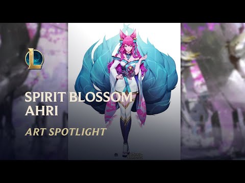 Spirit Blossom Ahri - Spirit Bonds: Art Spotlight | League of Legends