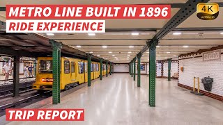 【4K】TRIP REPORT - Budapest Metro Line (M1) Built in 1896 - FULL EXPERIENCE