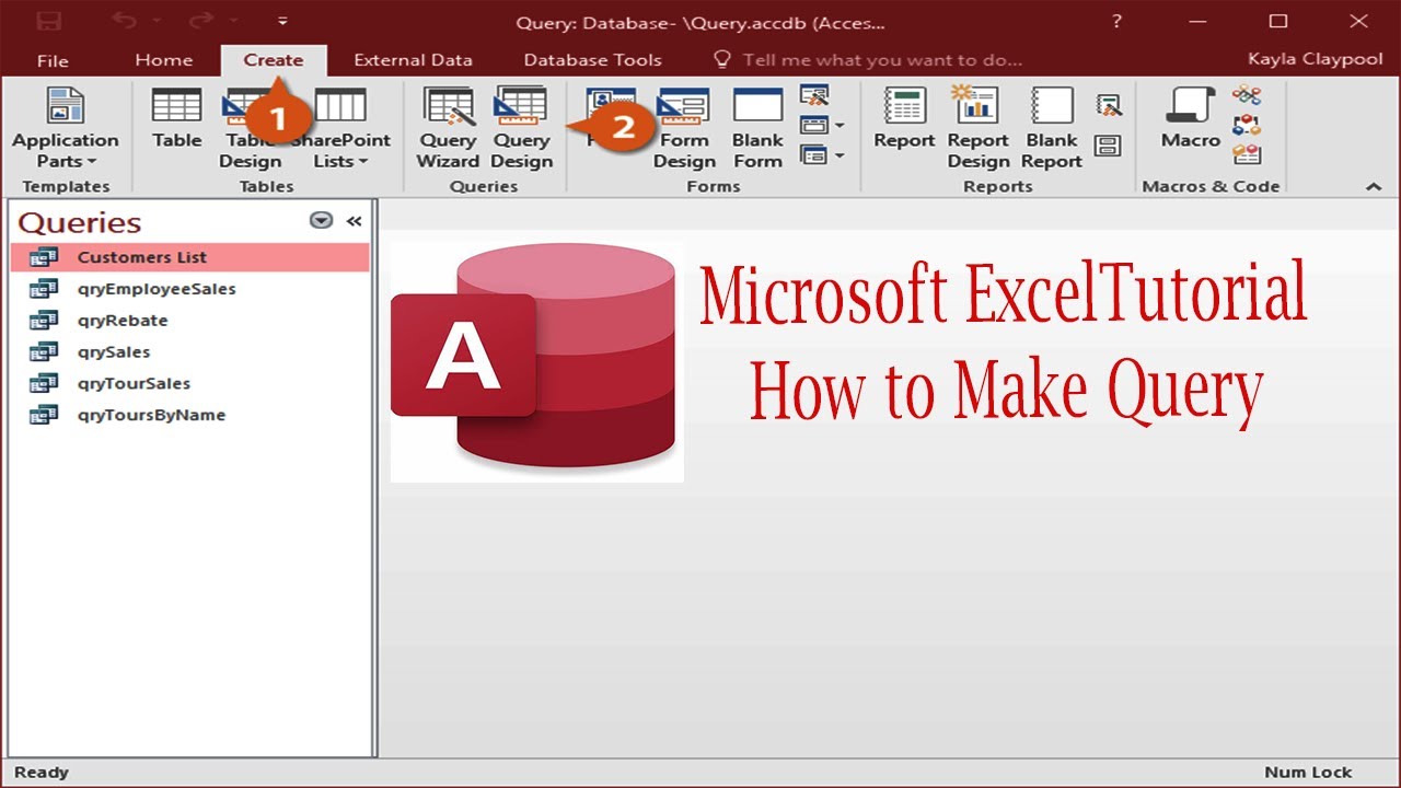 Microsoft Access Tutorial Class 3 Part2 |How to Create Form| Form ...
