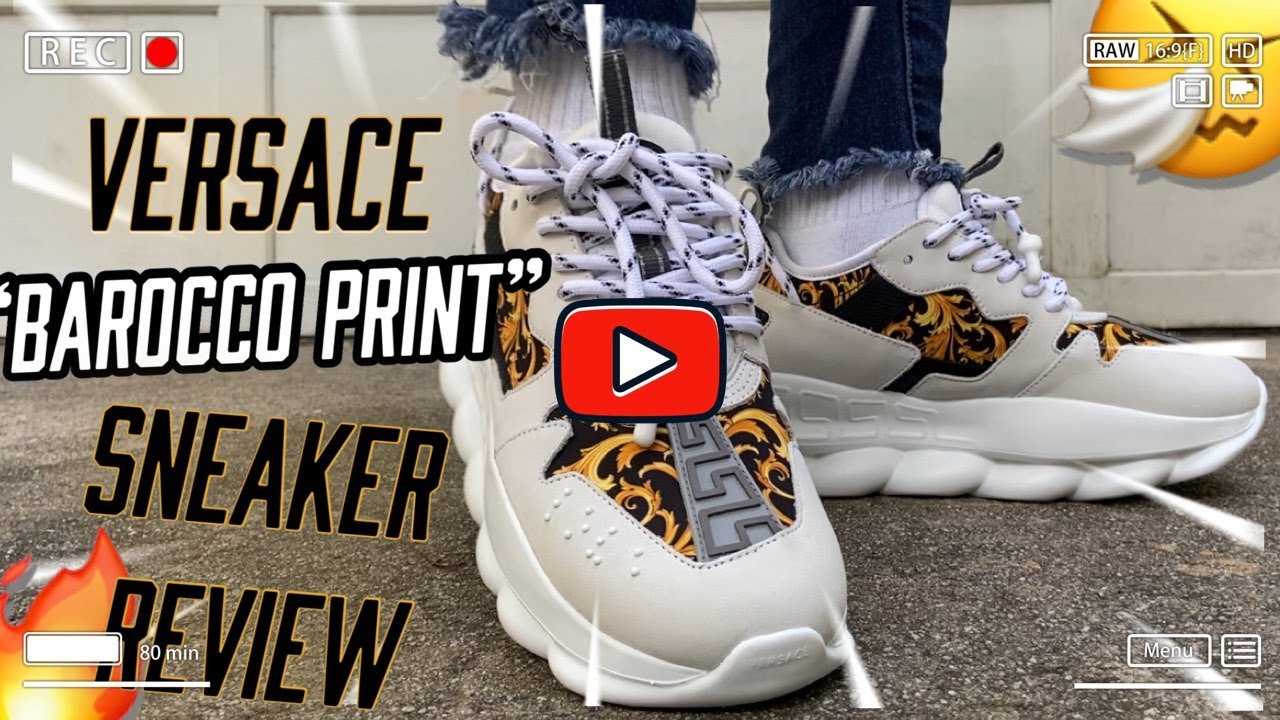 Versace Chain Reaction 2 “Barocco Print” Sneaker Review W/ On Foot