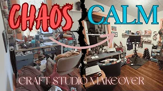 Tiny Craft Room Makeover | Yarn Studio + Office + Gym in ONE Room!