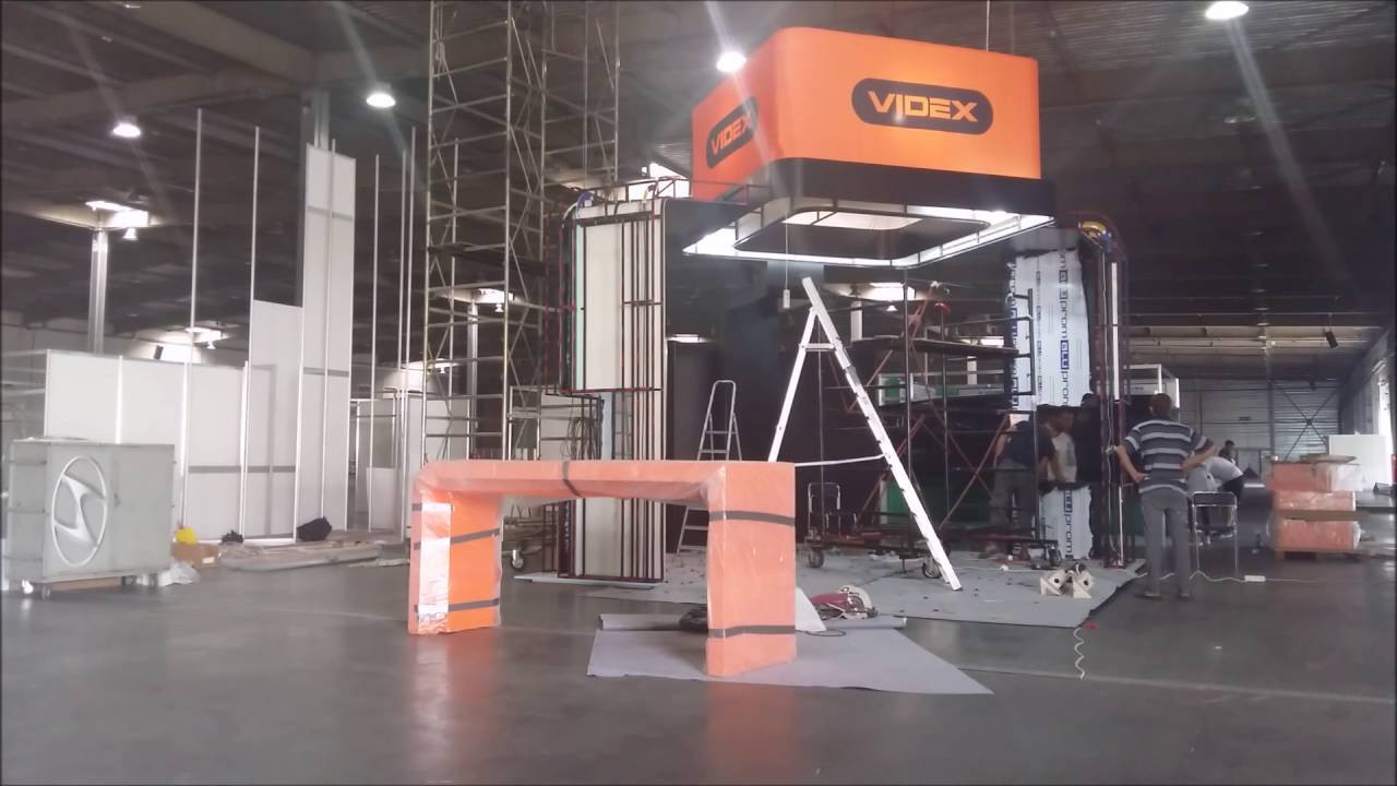Монтаж выставки LED Expo 2016 за одну минуту.