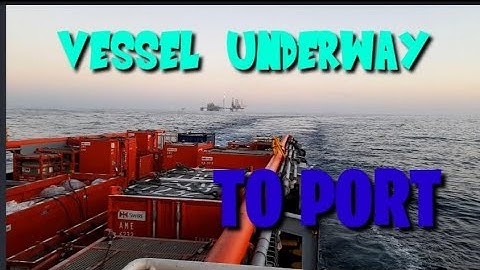 PSV DP2 | SUPPLY VESSEL | UNDER WAY TO PORT | OFFSHORE LIFE