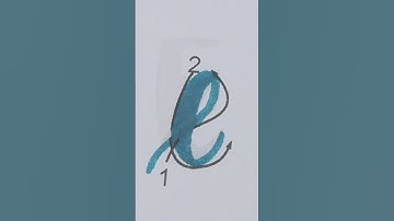 How to write « E » with a brush pen : mini tutorial ! #modern calligraphy #lettering