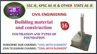 #civilwithsudheer II CLASS-16 #BMC II #FOUNDATION AND #TYPES OF FOUNDATION