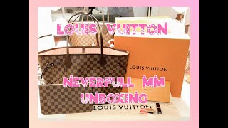 Updated Louis Vuitton Neverfull MM Damier Ebene Unboxing