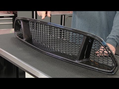 2015-2017 Mustang V6/EcoBoost/GT Anderson Composites Upper Grille Type-GT Carbon Fiber - 2015-2017 Mustang V6/EcoBoost/GT Anderson Composites Upper Grille Type-GT Carbon Fiber