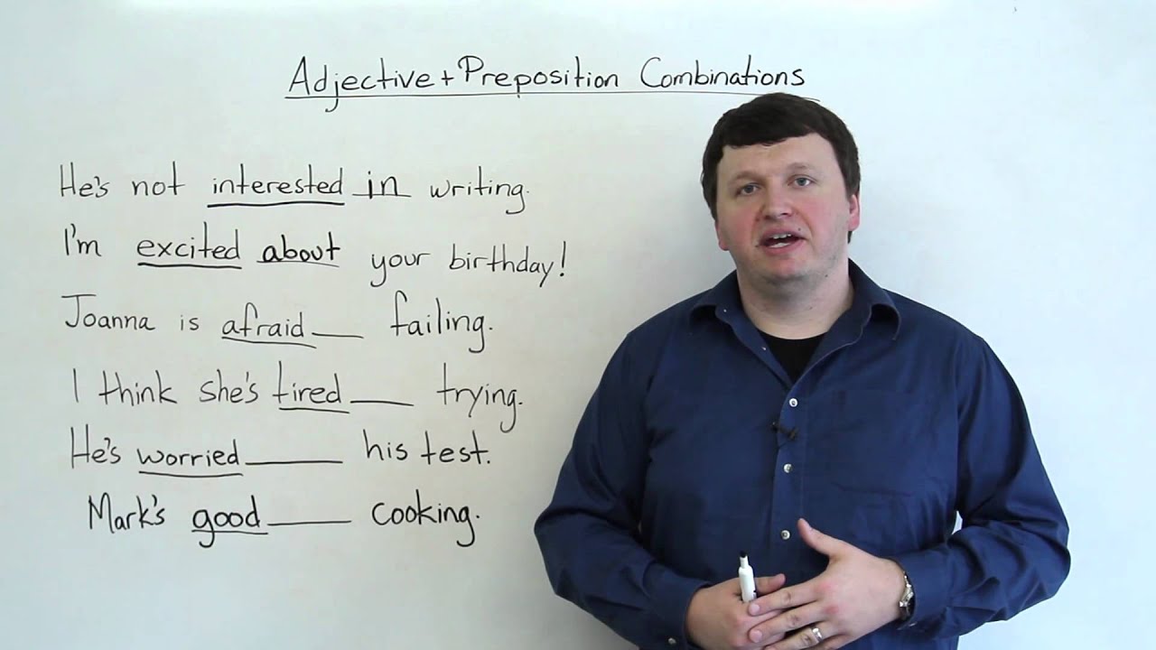 ⁣Adjective & Preposition Combinations (English Grammar)