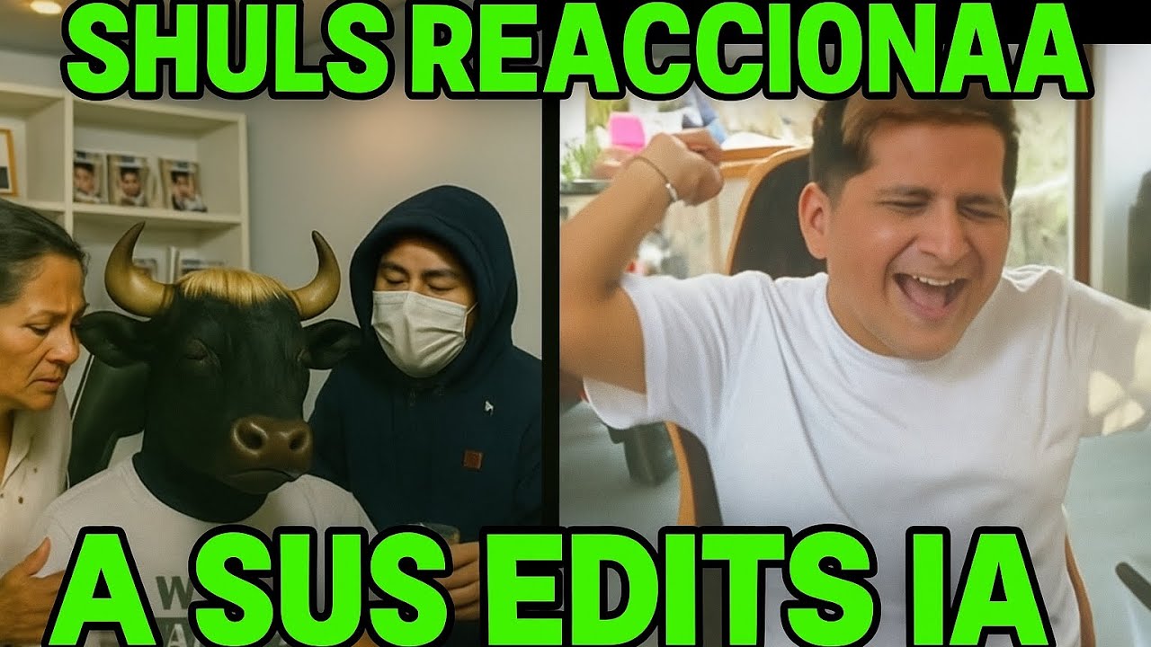 SHULS REACCIONA A SUS EDITS IA 😂😂#kick #shuls #inteligenciaartificial #peru 