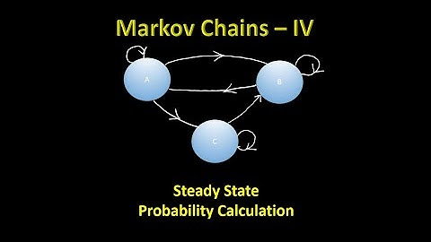 Markov Chains-IV: Steady State Probability Calculation