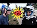 GAME OF BIKE! 7 Yr Old Caiden VS 15 yr Old and friends!