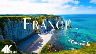 FLYING OVER FRANCE 4K UHD - Relaxing Music Along With Beautiful Nature Videos - 4K Video UltraHD