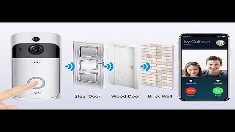 Wireless Ring Video Doorbell- Answer and monitor your front door from anywhere, with this doorbell