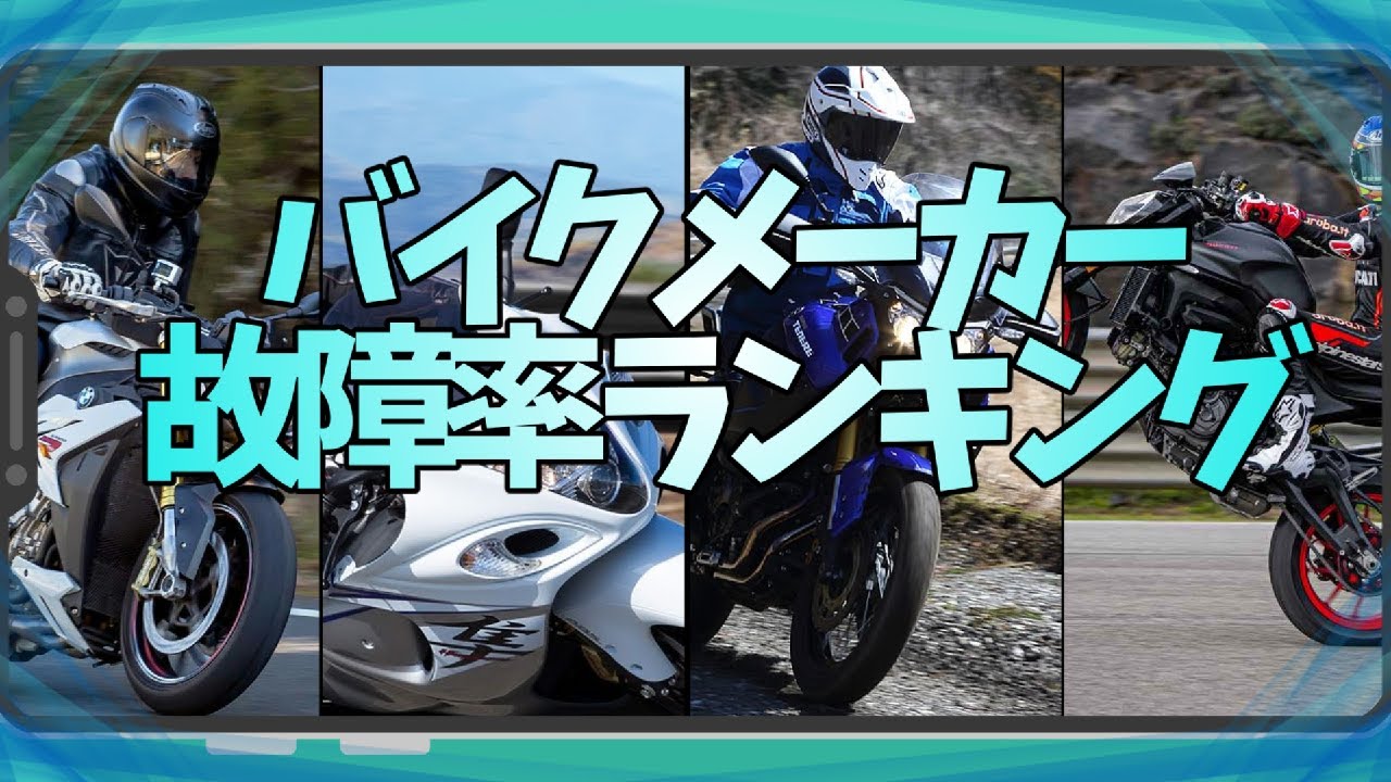 日本勢は約束された順位バイクメーカー故障率ランキング ゆっくり解説 Youtube