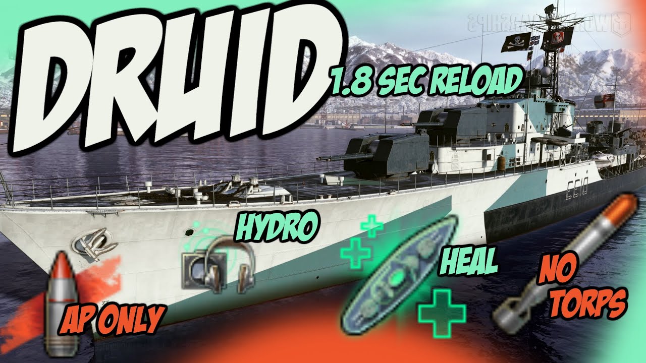 DRUID is Final - Royal Navy double replay NEW t10 DESTROYER