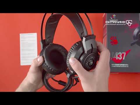 Обзор Распаковка игровой гарнитуры A4 Bloody J437 | Ситилинк