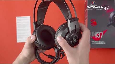 Обзор Распаковка игровой гарнитуры A4 Bloody J437 | Ситилинк