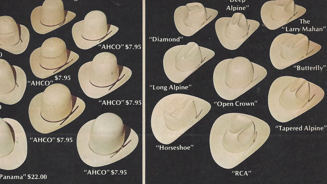 Cowboy Hat Crease Chart