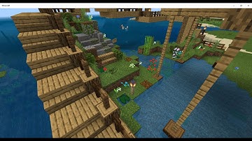 Building Stampys Lovelier World {3} -Balcony Terrain Part 2