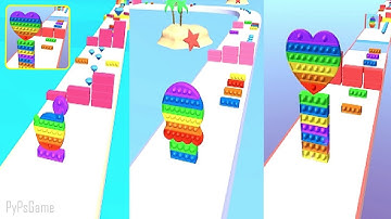 Fidget Toy Run - Gameplay All Levels (Android,IOS,iphone) Satisfying Mobile Games [Pop it All]