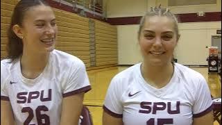 SPU VOLLEYBALL: Sydney Perry and Emily Tulino (Nov. 7, 2024)