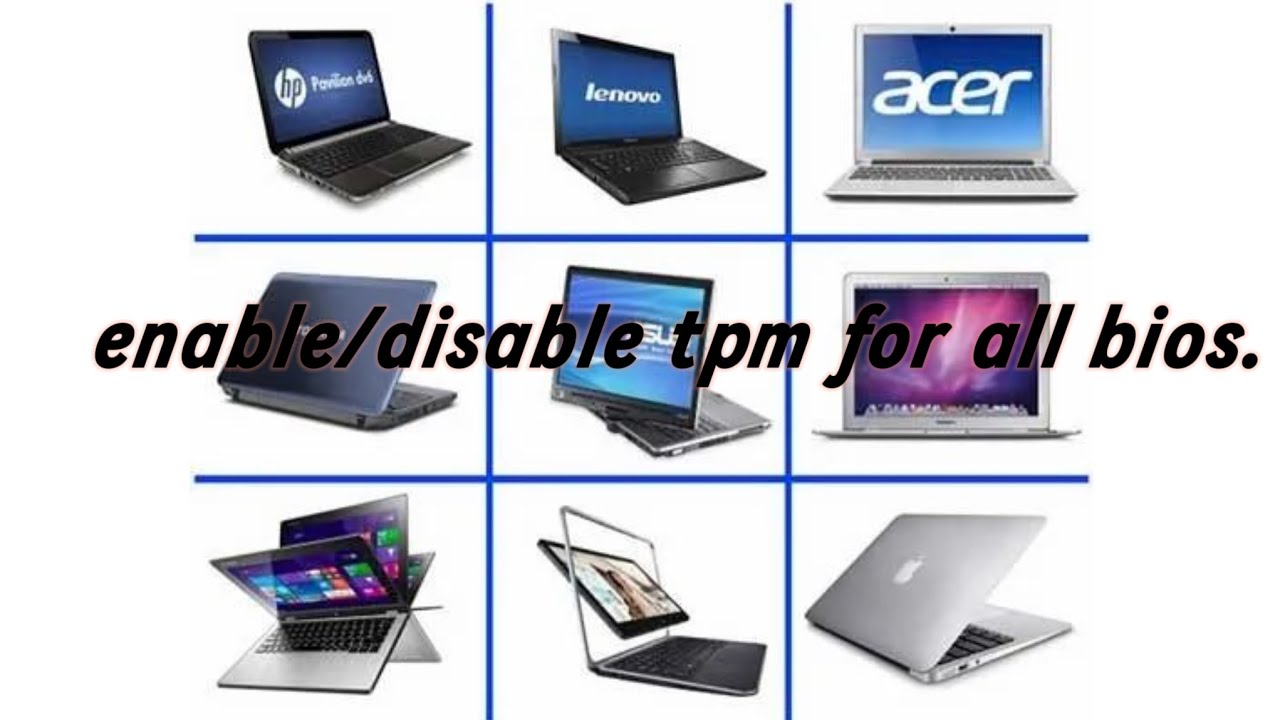 Enable/Disable tpm/trusted computer for all bios/computers. (tpm greyed ...