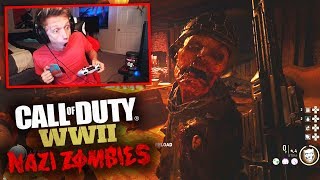 COD WW2 Zombies - PLAYING THE WORLD'S SMALLEST MAP! (this is impossible...)