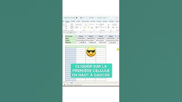 Transposer un tableau en un seul clic sur Excel !