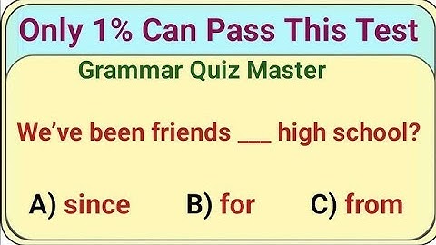 English Grammar Test |E 4 English |Only1% Can Pass This Test