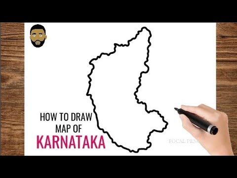 Map  karnataka india Map of karnataka a province of india  CanStock