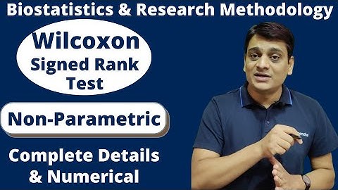 Part 1: Wilcoxon Signed Rank Test | Non Parametric Test | Biostatistics & Research Methodology