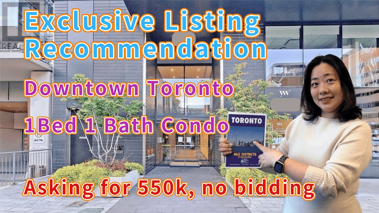 Downtown Toronto 1 Bed+1 Bath Condo, Asking For 550k, No Bidding | Exclusive Listing Recommendation