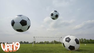 What Happens When You Fill a Giant Soccer Ball with Helium and Other Burning Questions  | VAT19