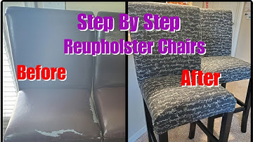 HOW TO Reupholster Bar Stools/ Chairs | DIY SUPER CHEAP