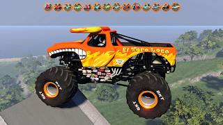 Epic High Speed Monster Truck Massive Pileup Survival Testing #20 | BeamNG Drive screenshot 3