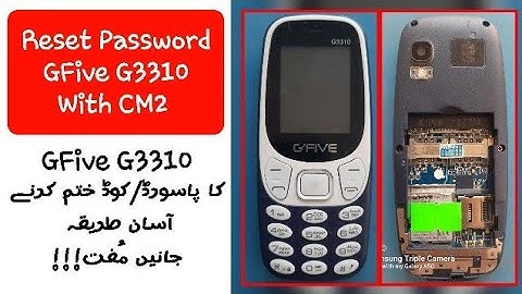How To Reset GFive G3310 Hard Reset | Password Remove With CM2 Tool + Boot key