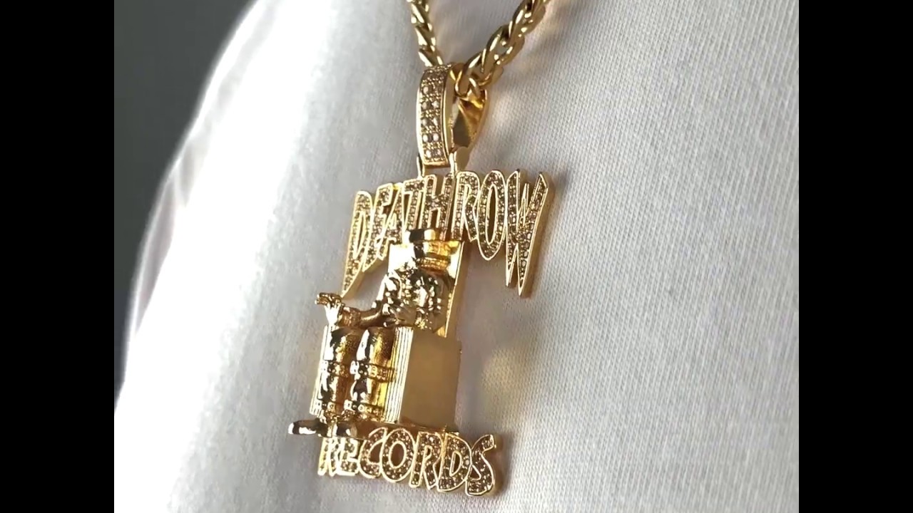 Death Row Records x King Ice - OG Death Row Logo Necklace | King Ice |  Reviews on Judge.me