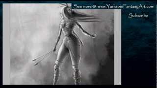 How to Draw a FEMALE ARCHER- Art Illustration Drawing screenshot 2